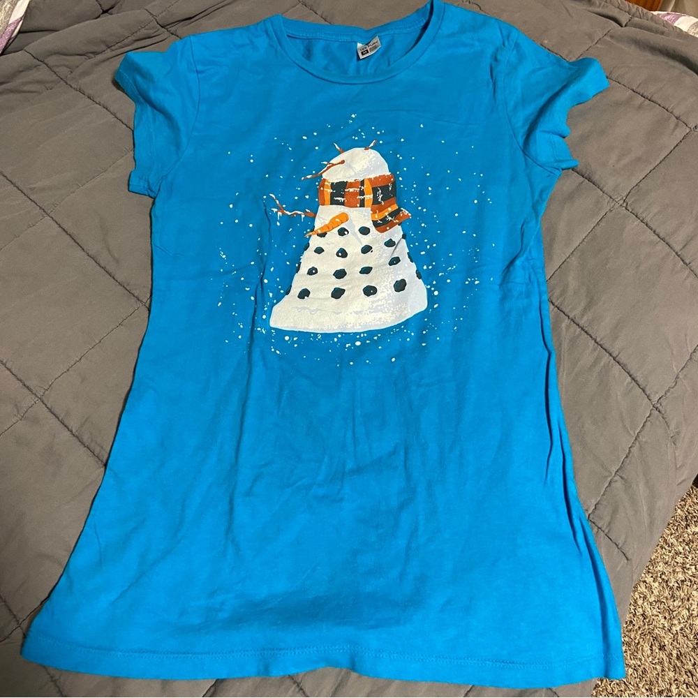 Doctor Who Snowman Dalek Teefury Shirt
